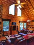Flat screen tv with Xbox game system-north Georgia cabin rental